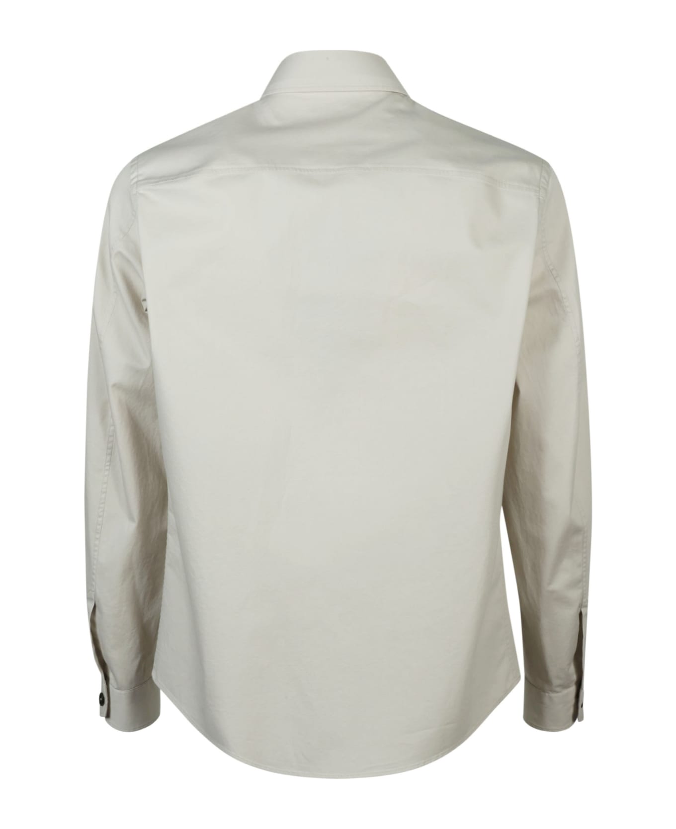 Ermenegildo Zegna Patched Pocket Plain Shirt - White