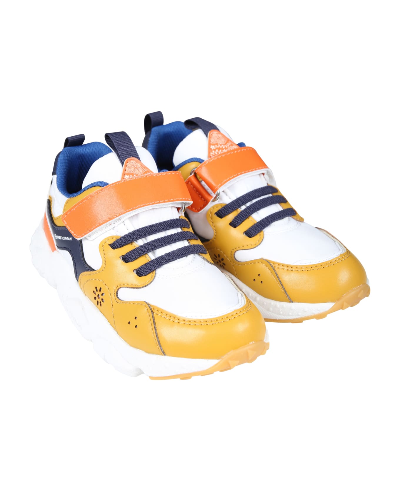 Flower Mountain Orange Yamano Low Sneakers For Boy - Orange シューズ