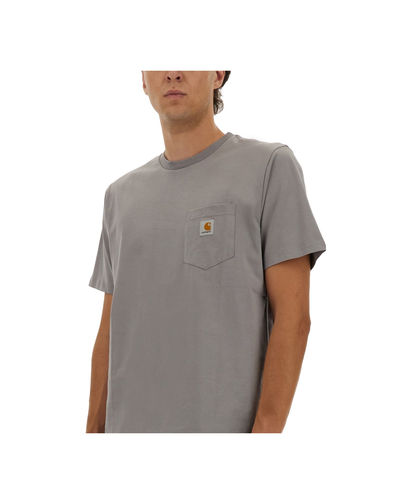 Carhartt T-shirt With Pocket - DOVE