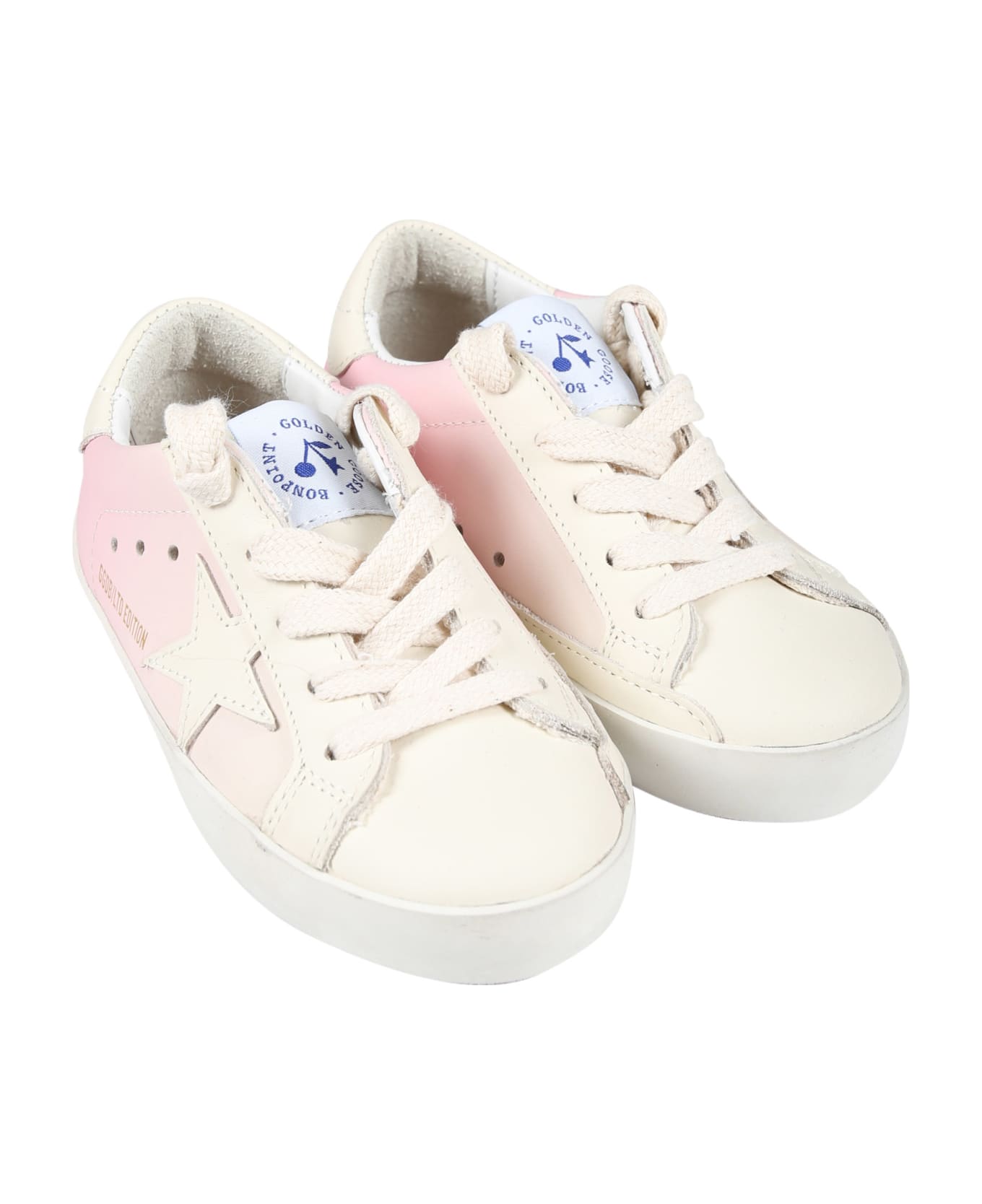 Bonpoint Pink Sneakers For Girl With Star - Pink シューズ
