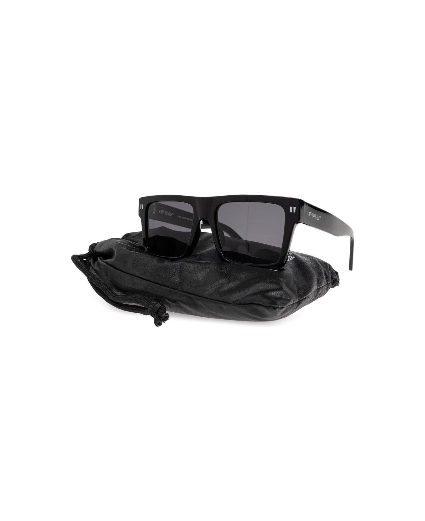 Off-White Lawton Square Frame Sunglasses - BLACK