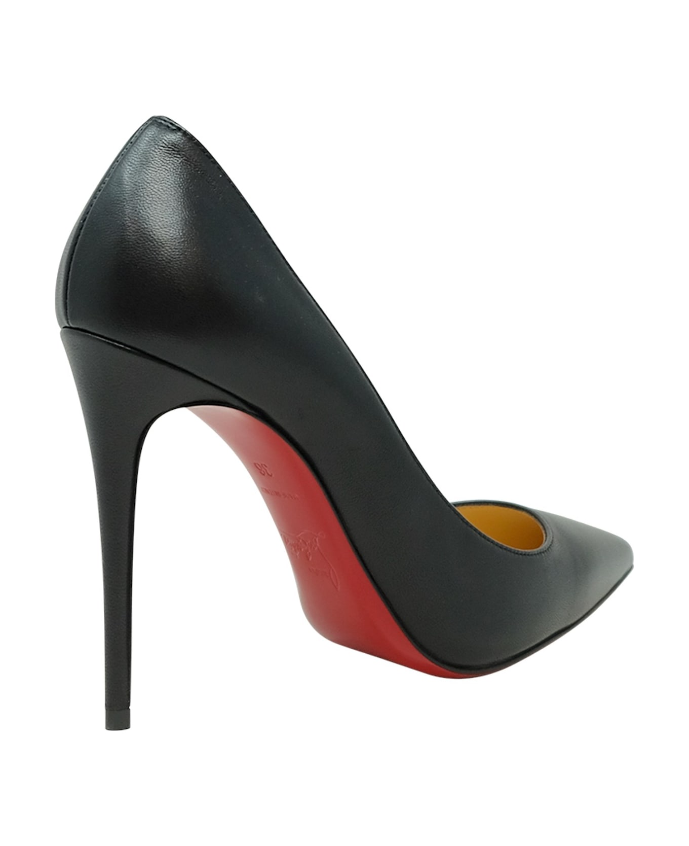 Christian Louboutin Black Leather Kate 100 Pumps