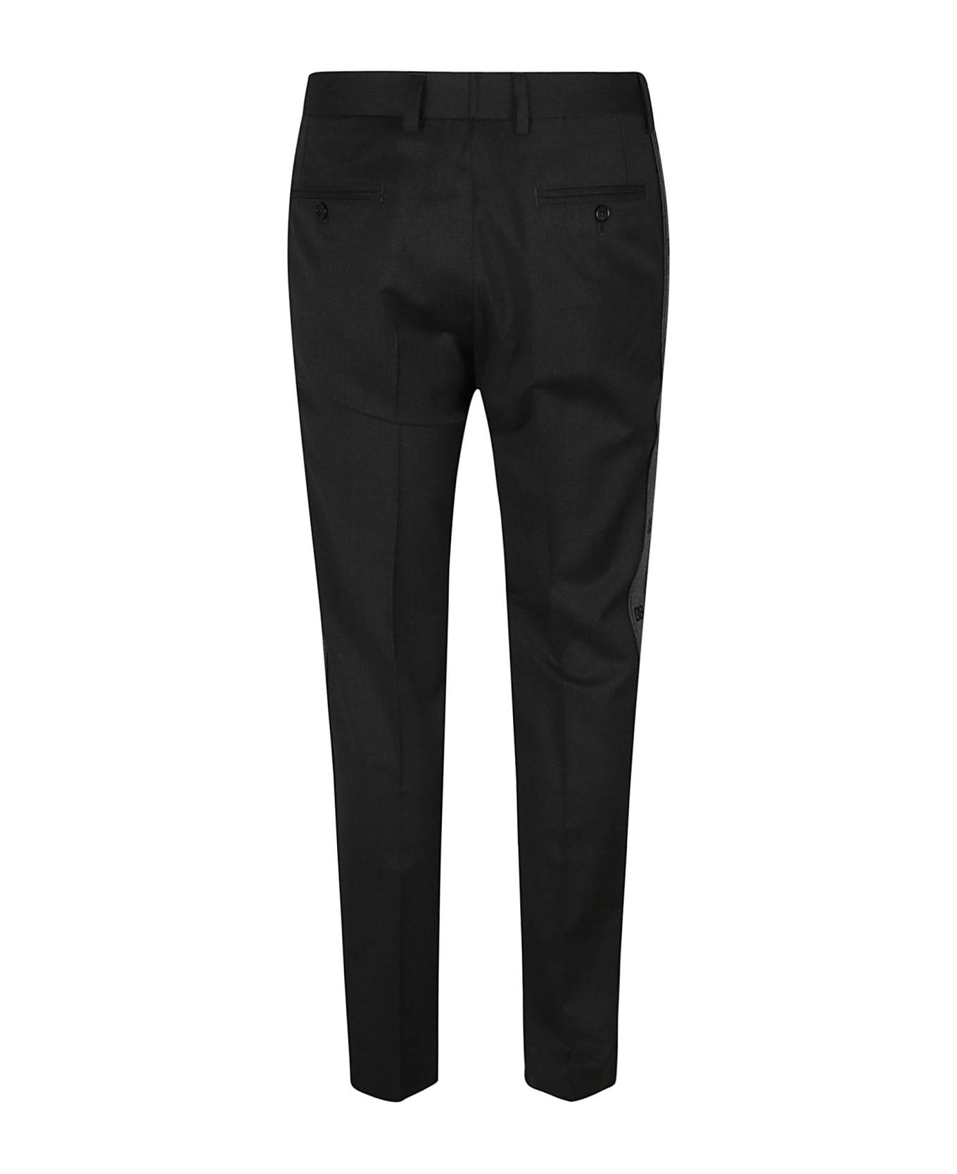 Dolce & Gabbana Buttoned Side Pockets Regular Trousers - Mélange Grey