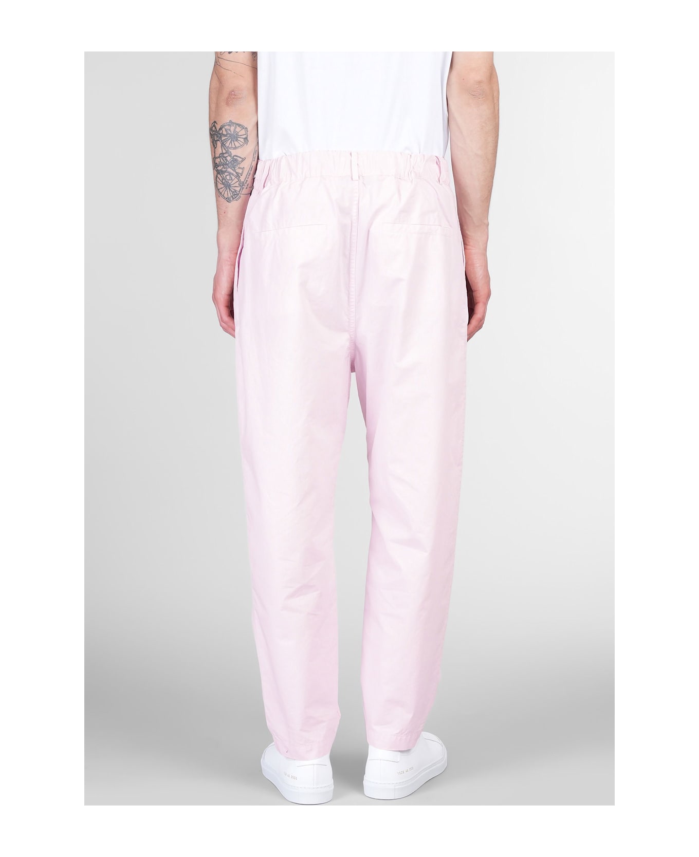 Mauro Grifoni Pants In Rose-pink Cotton - rose-pink