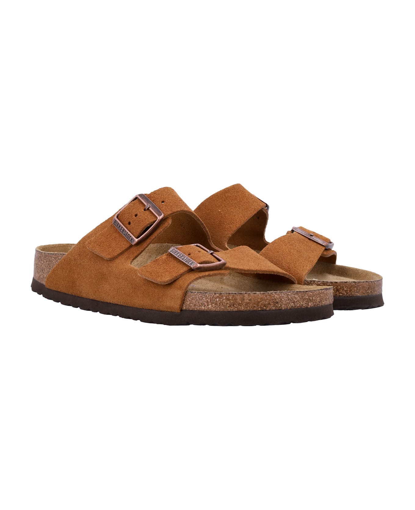 Birkenstock Suede Arizona Sandals Mink Brown - MINK