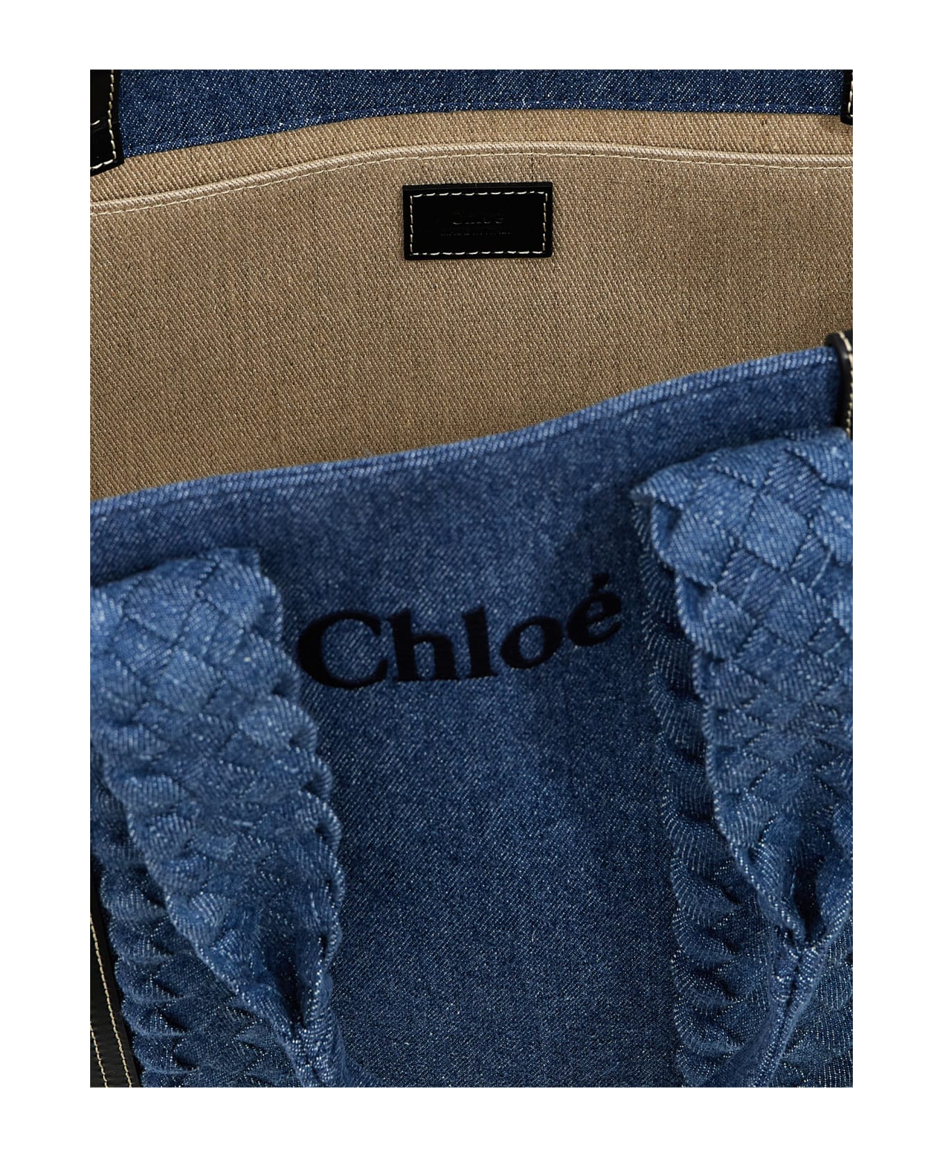 Chloé Woody Tote Bag - Blue