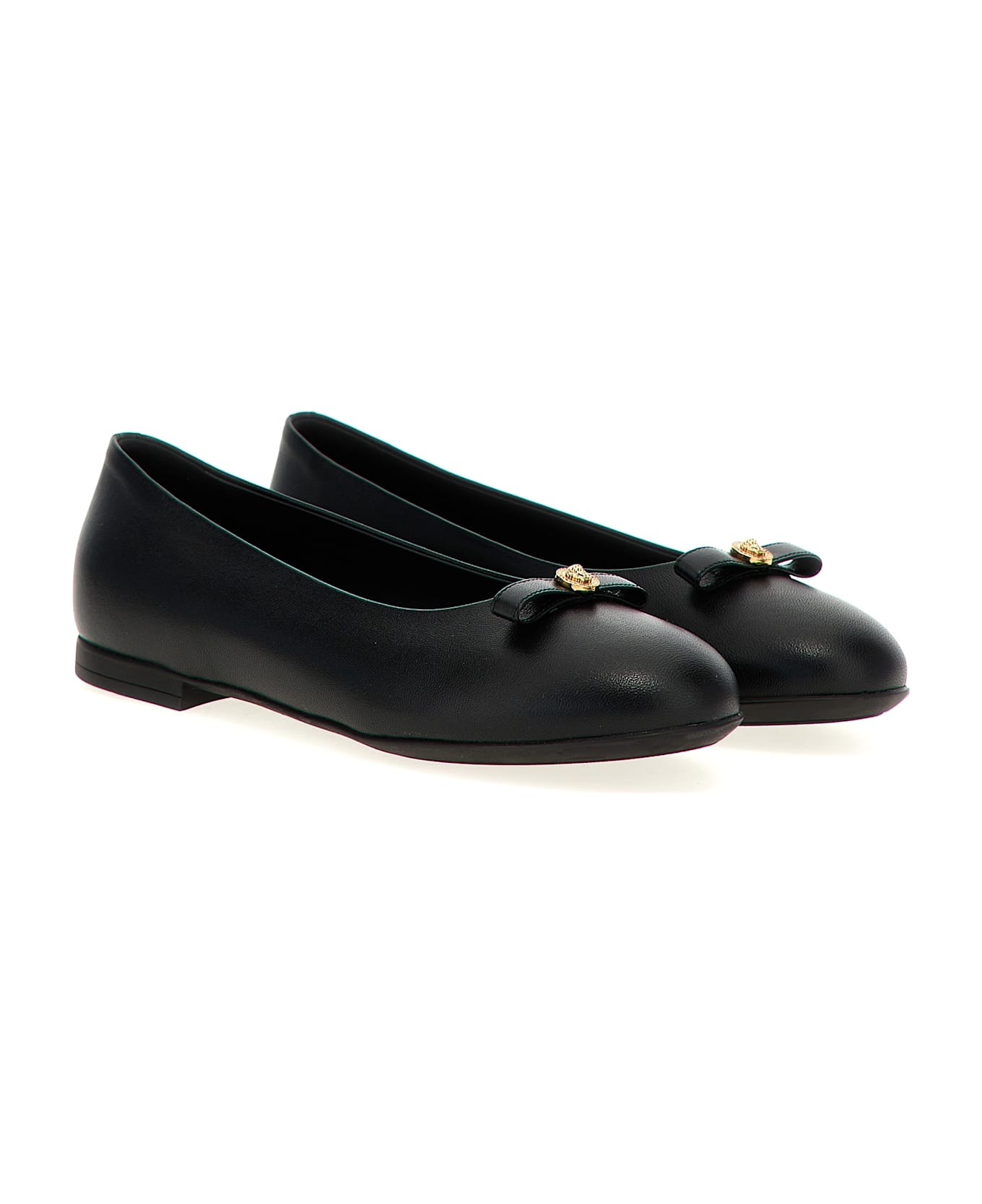 Versace 'gianni Ribbon' Ballet Flats - Black   シューズ