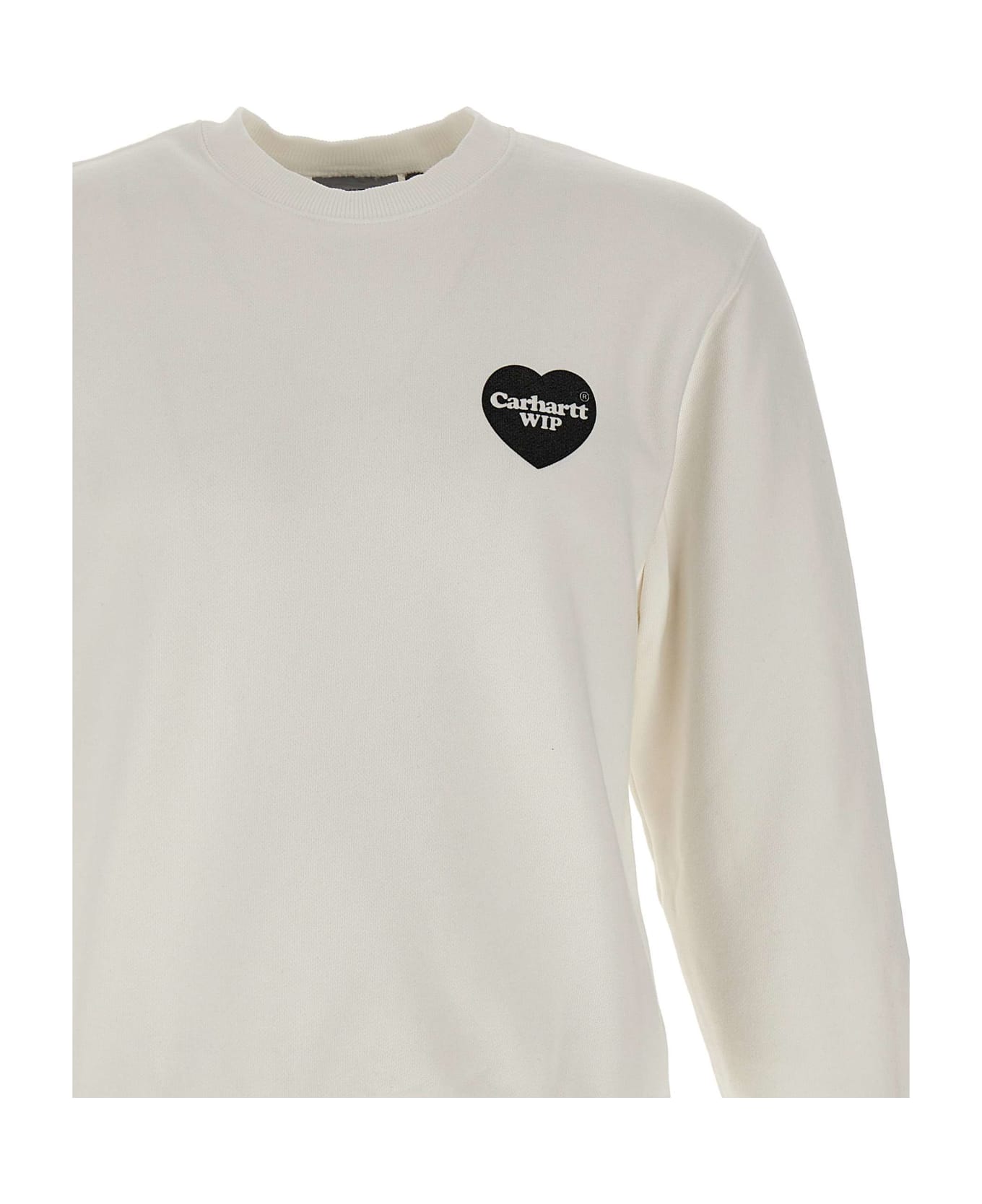 Carhartt 'heart Bandana' Cotton Sweatshirt - White