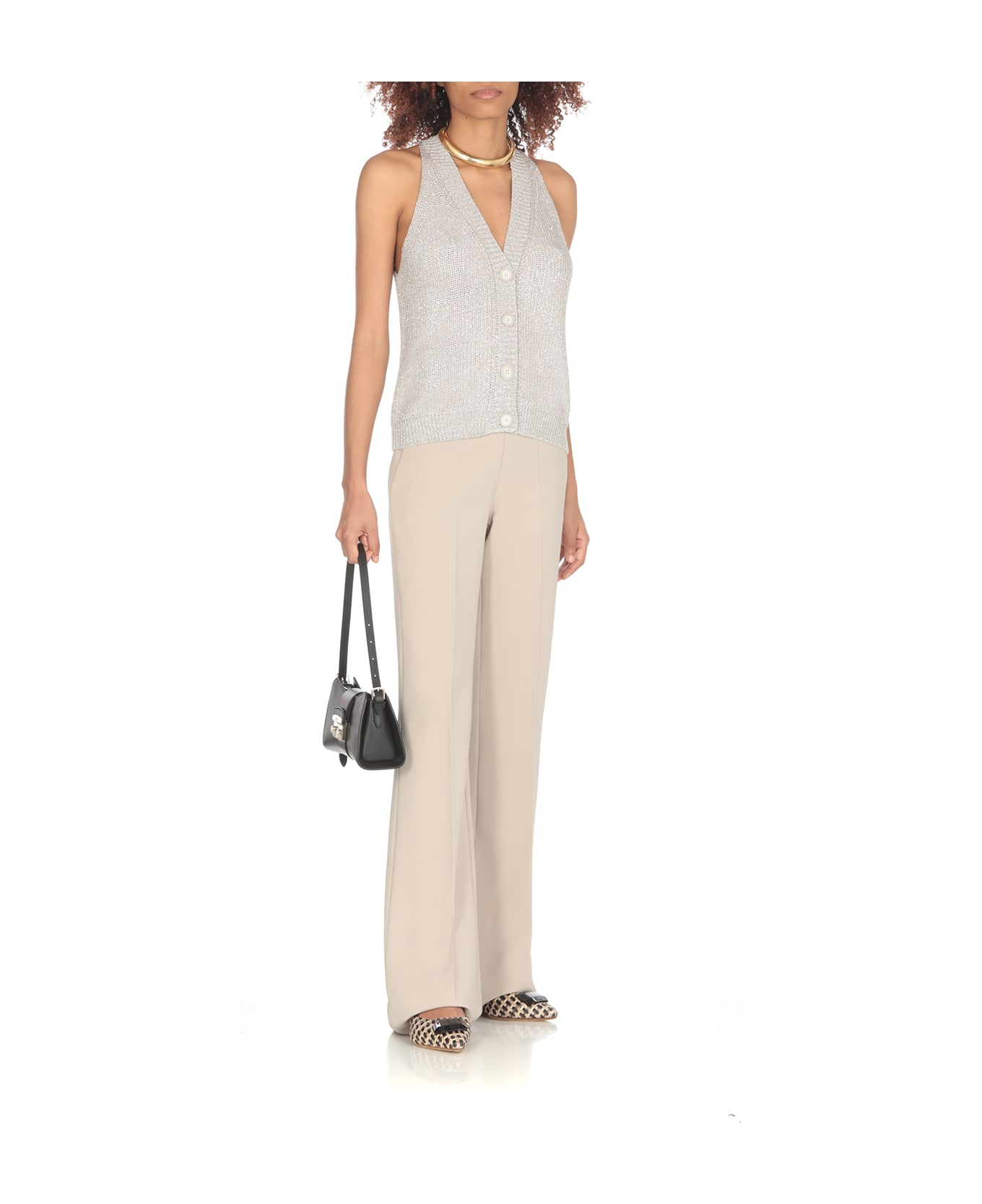 D.Exterior Trousers With Pleats - Beige
