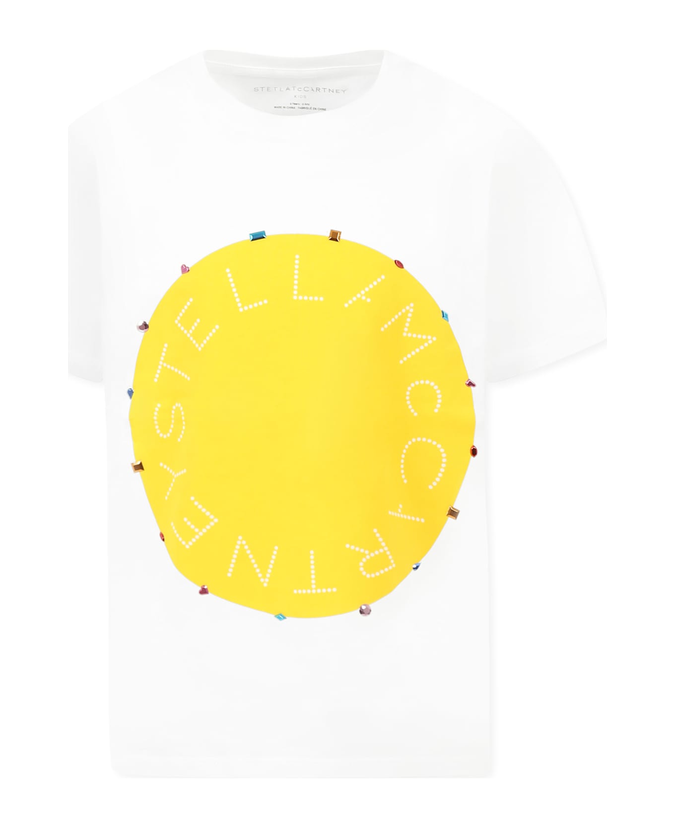 Stella McCartney Kids White T-shirt For Girl With Logo - White