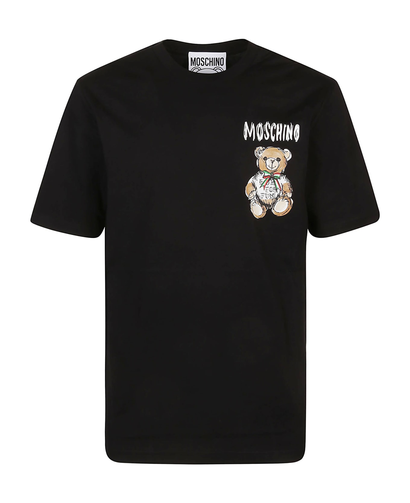 Moschino Drawn Teddy Bear T-shirt - Nero Fantasia
