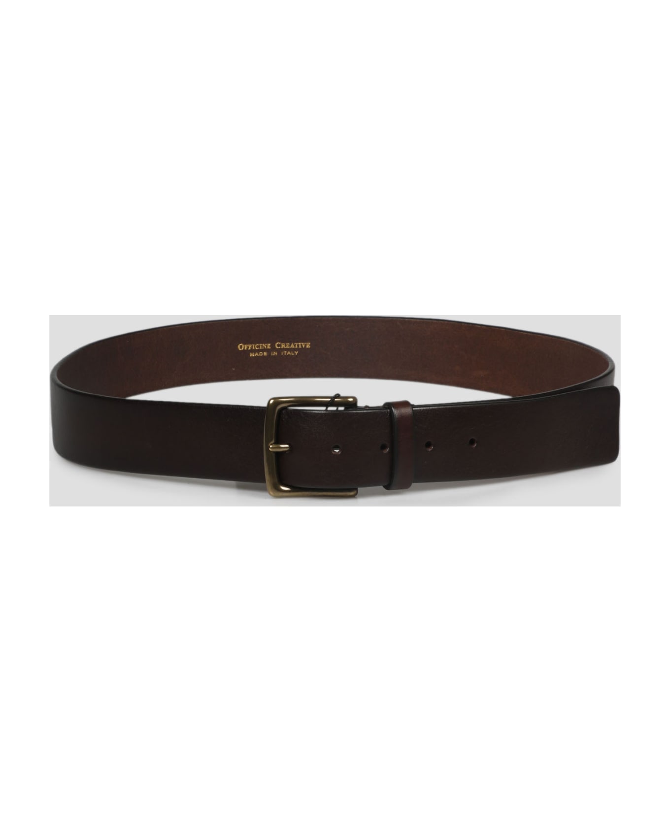 Officine Creative Oc Strip Leather Belt - Brown