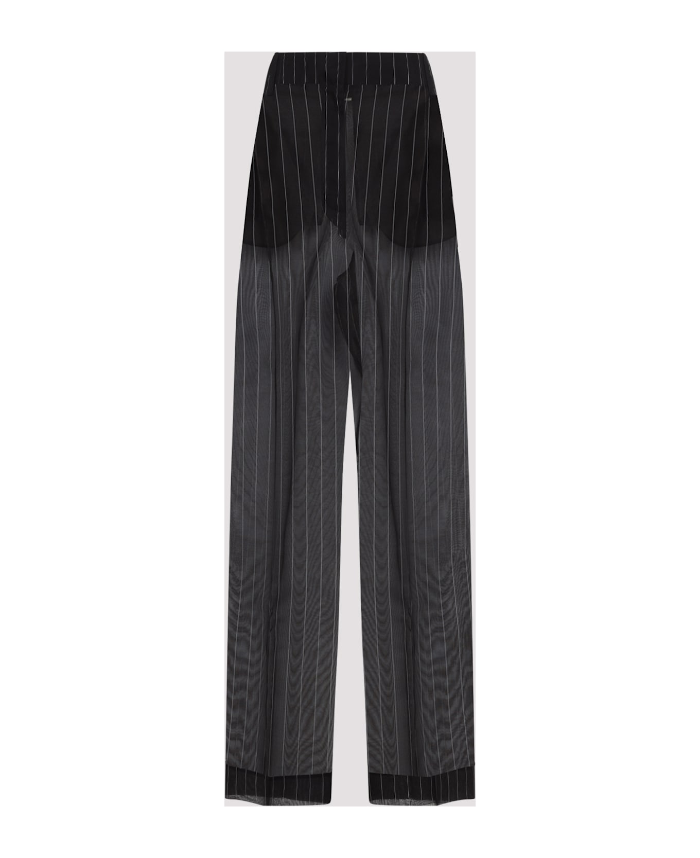 Khaite Lenton Pants - Black White Stripe