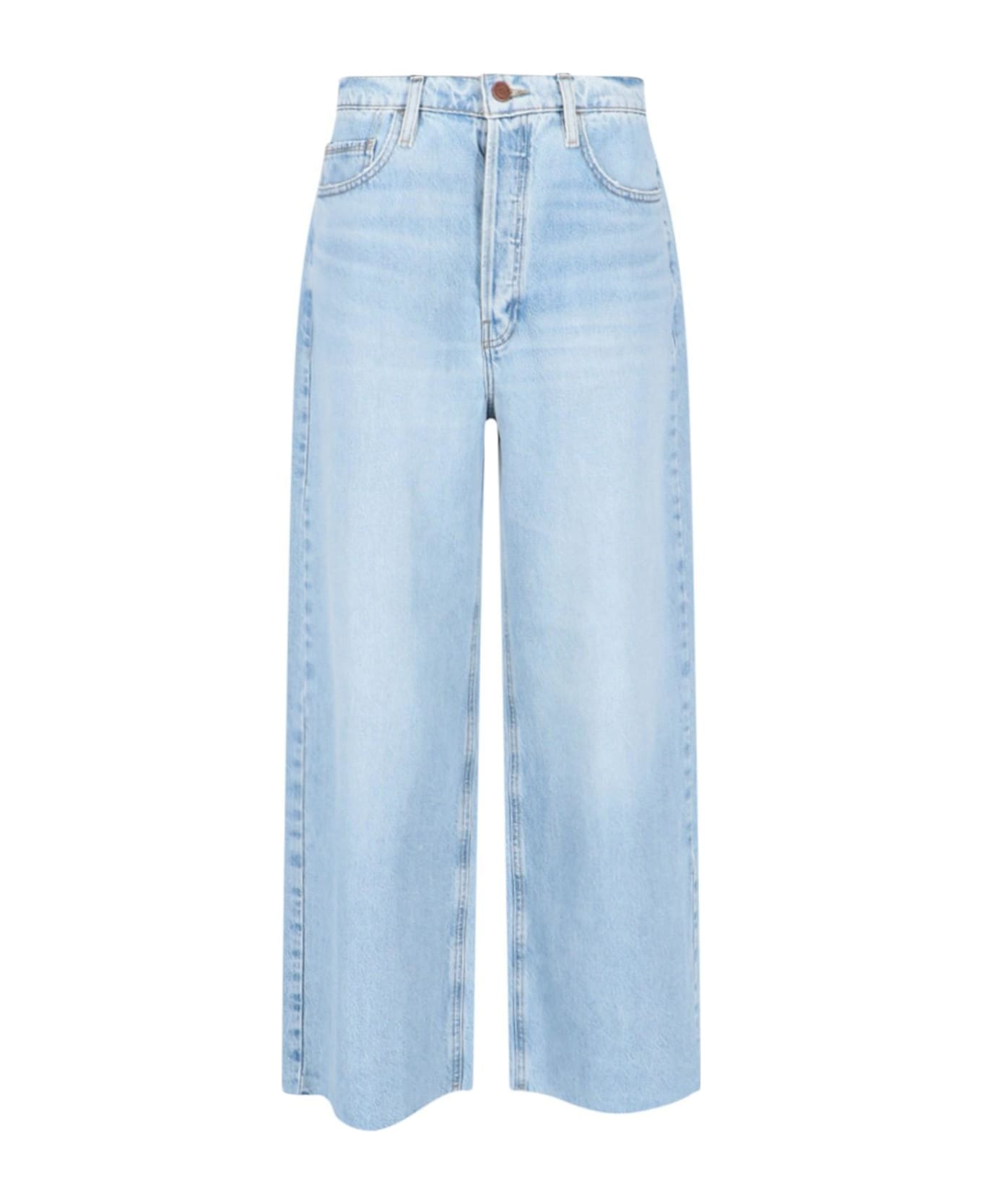 Frame 'le Low' Baggy Jeans - Fzig Fizz Indigo