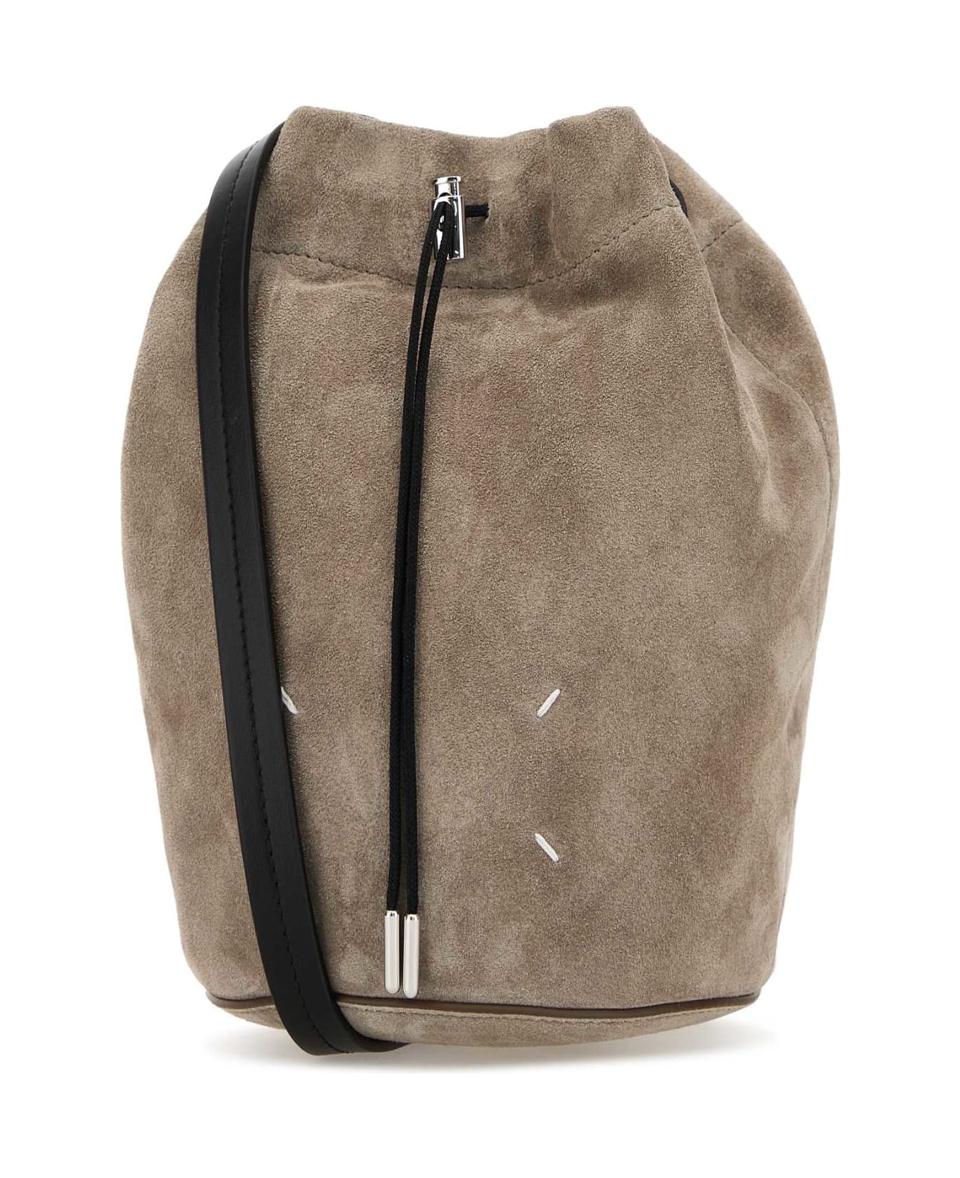 Maison Margiela Dove Grey Leather Bucket Bag