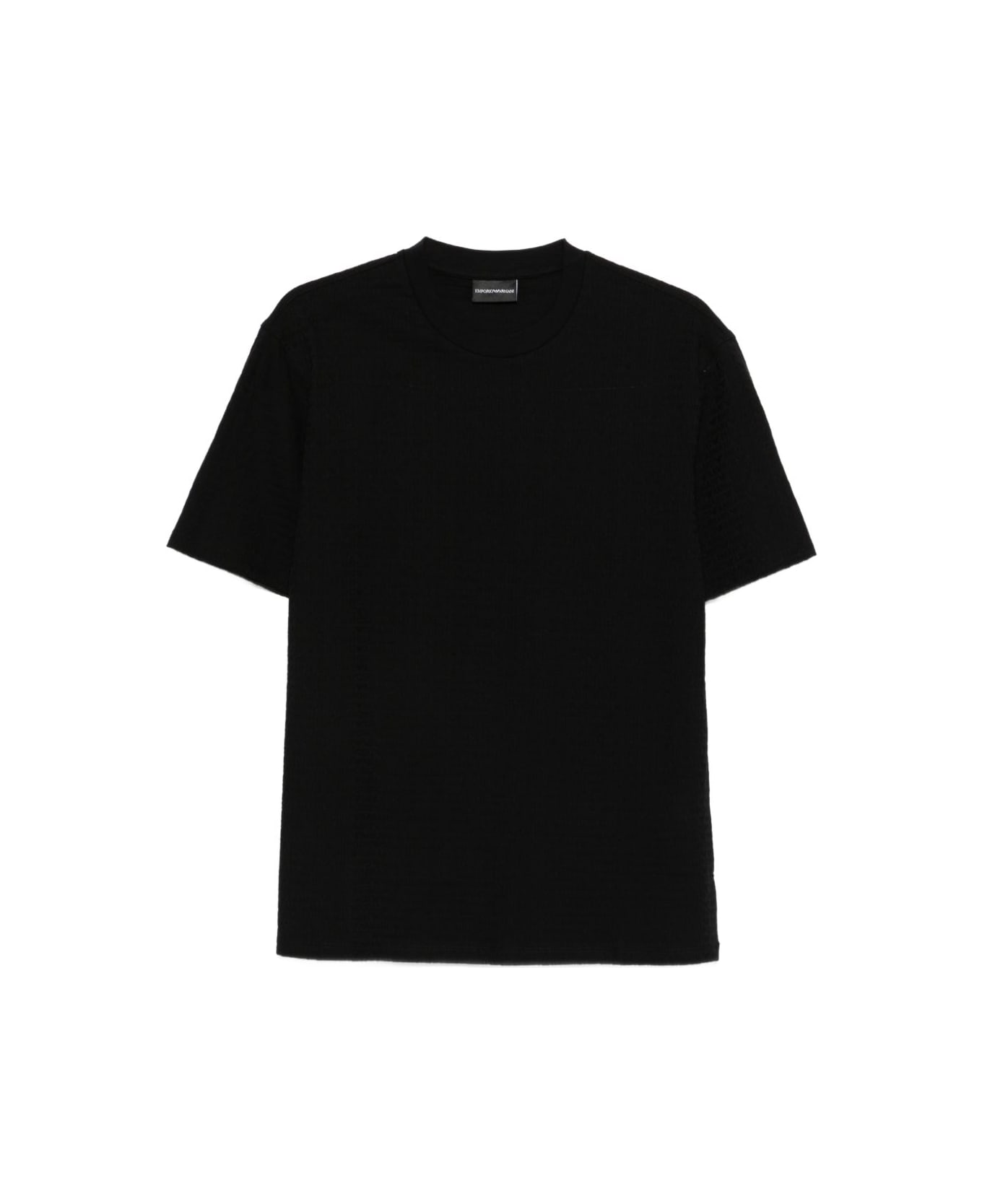 Emporio Armani Logo Cotton T-shirt - Black