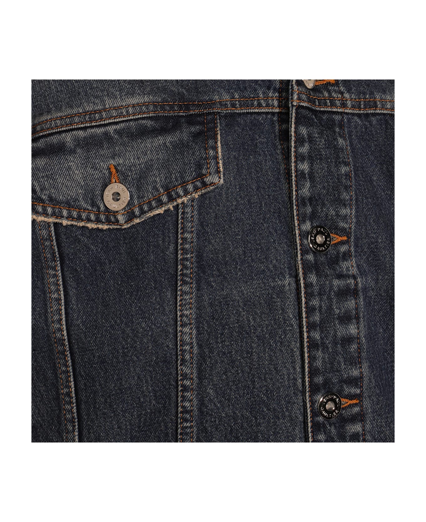 Jean Paul Gaultier Blue Cotton Denim Jacket - VINTAGE BLUE
