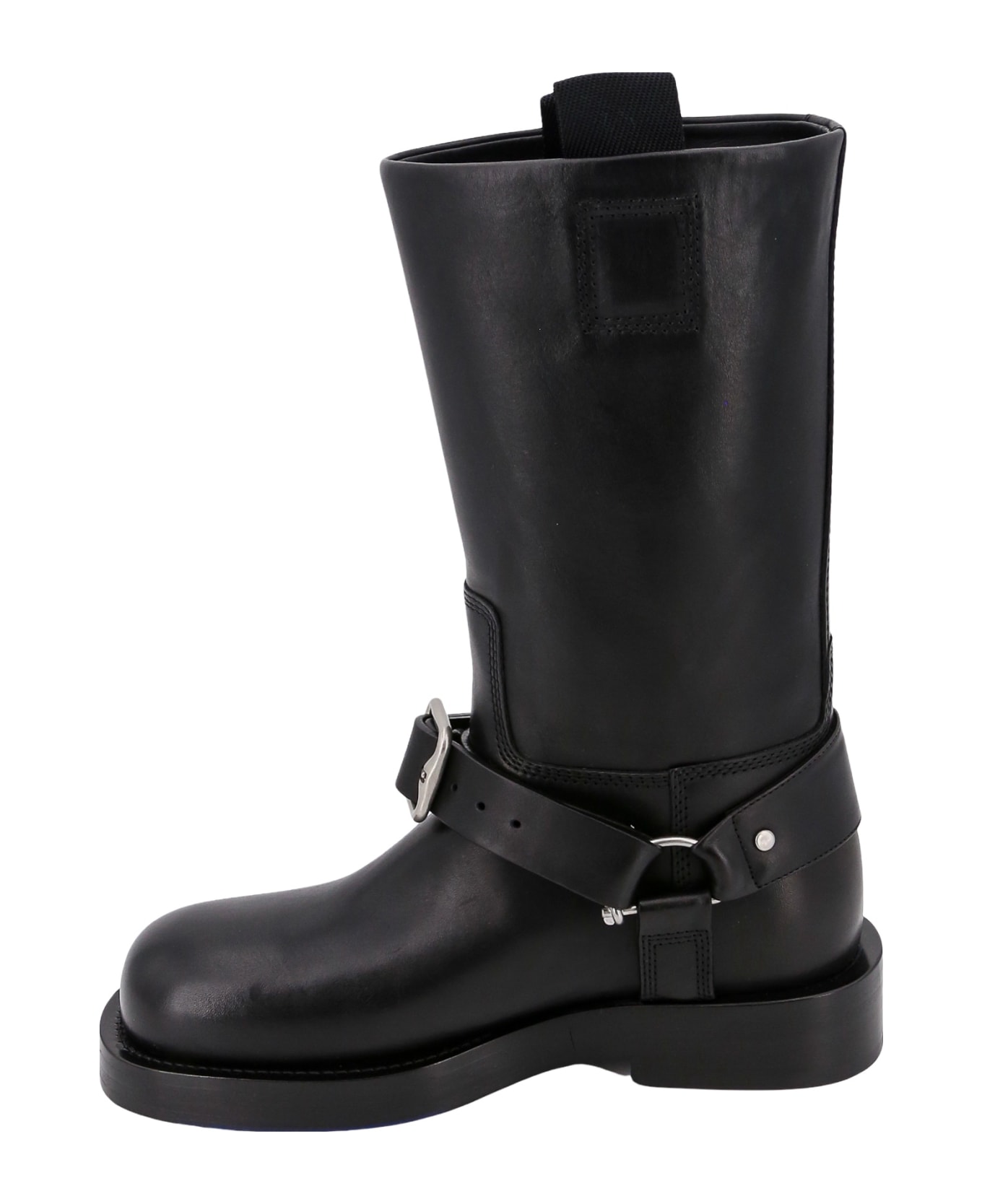 Burberry Buckle Detailed Boots - Black