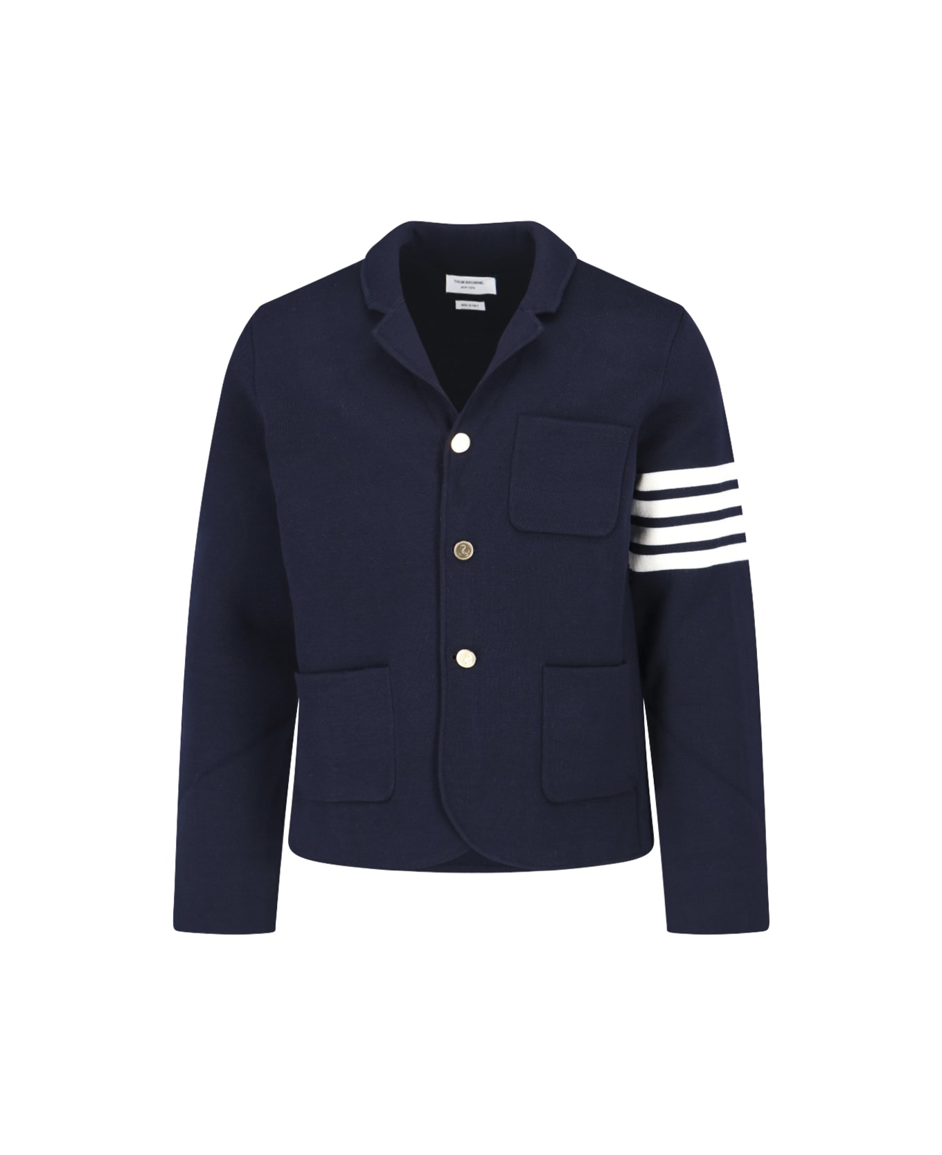 Thom Browne - wool 4-stripes Blazer - Blue