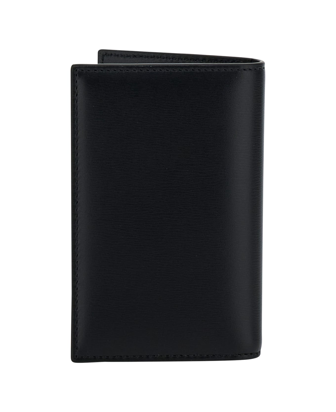 Ferragamo Black Card Holder With Logo In Leather Man - Black