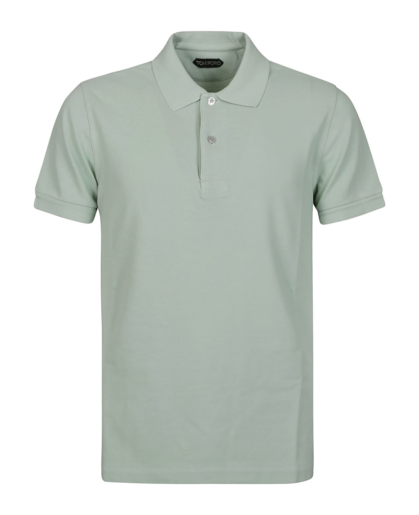 Tom Ford Tennis Piquet Short Sleeve Polo Shirt - Pale Mint