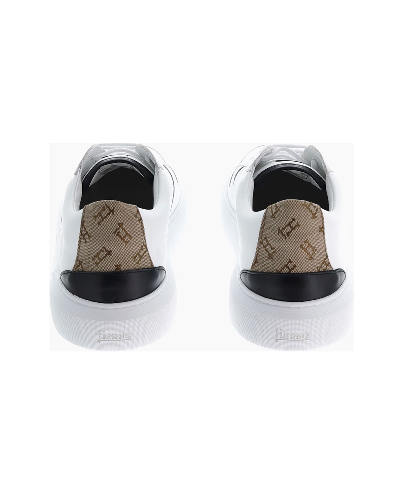 Herno Sneakers Monogram - Bianco/nero