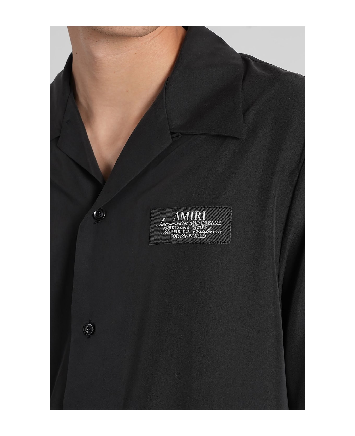 AMIRI Shirt In Black Modal - black