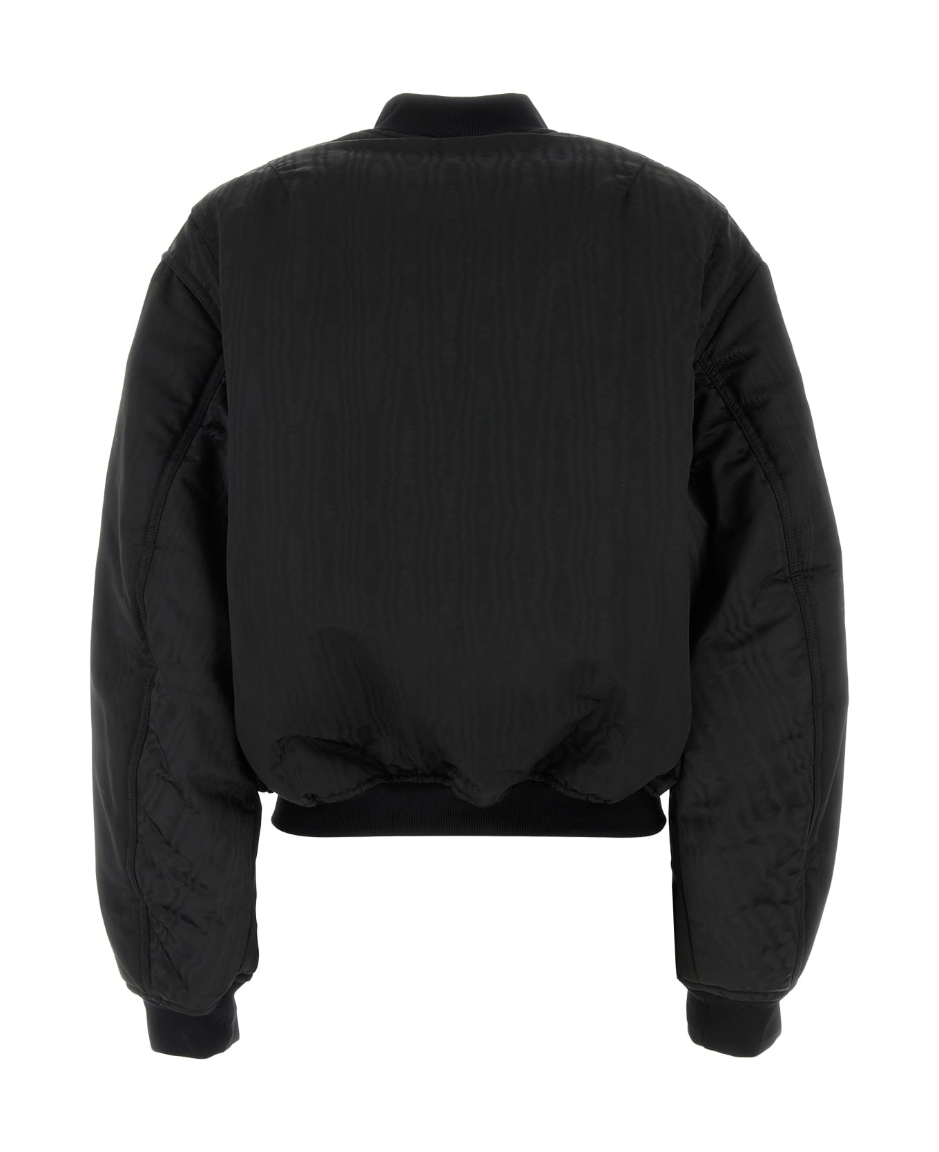 Marine Serre Recycled Moire Bomber Jacket - BLACK