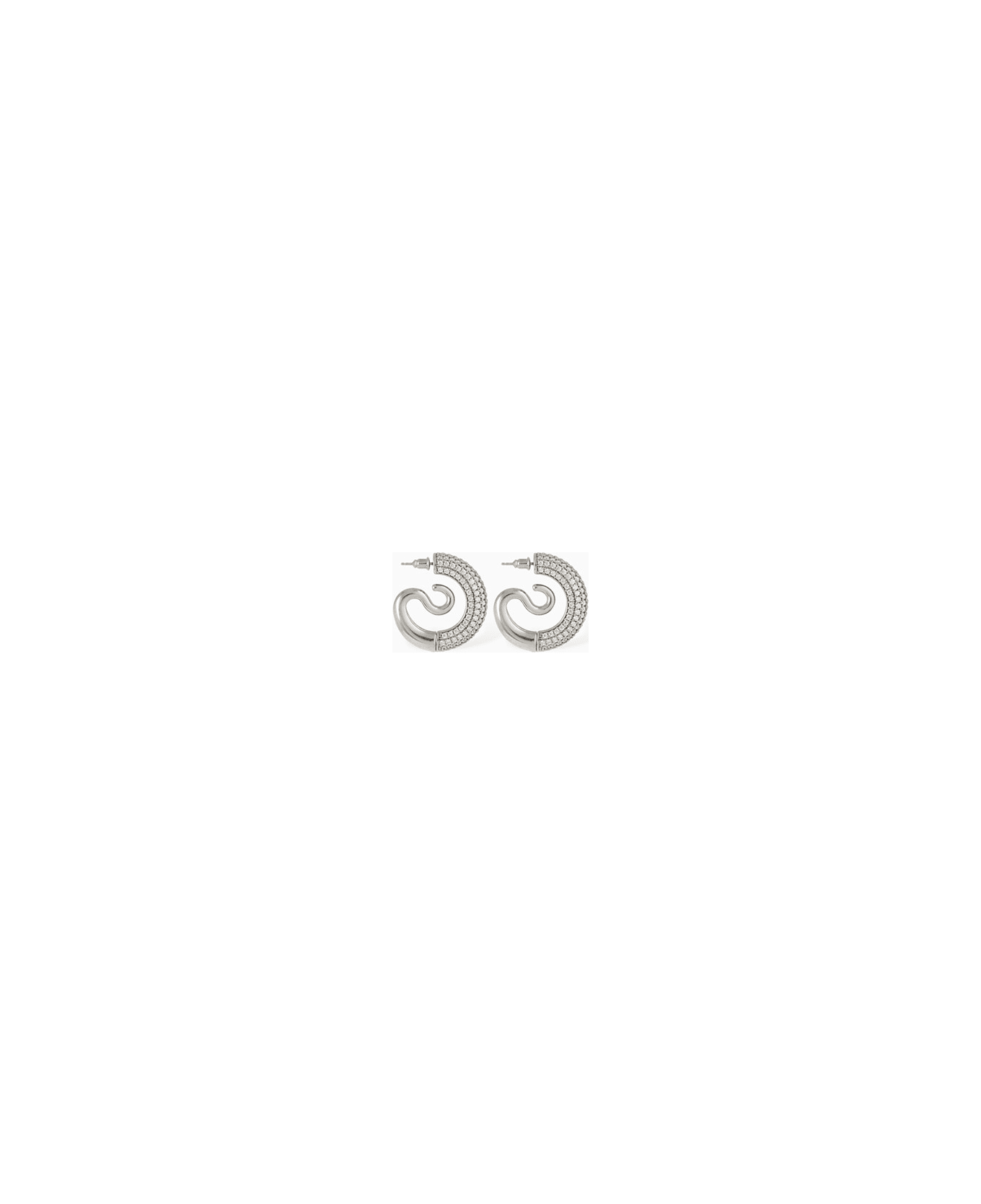 Panconesi Kismet Serpent Hoops - Silver