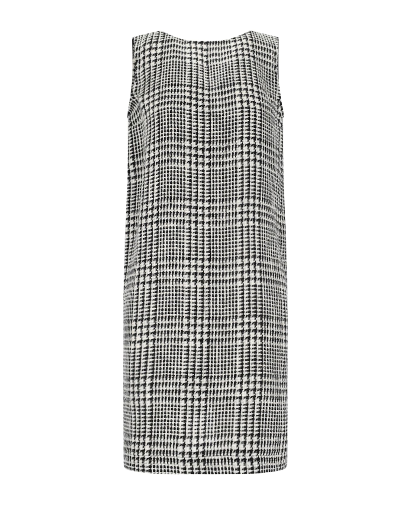 Gianluca Capannolo Houndstooth Foot Midi Dress - Black  