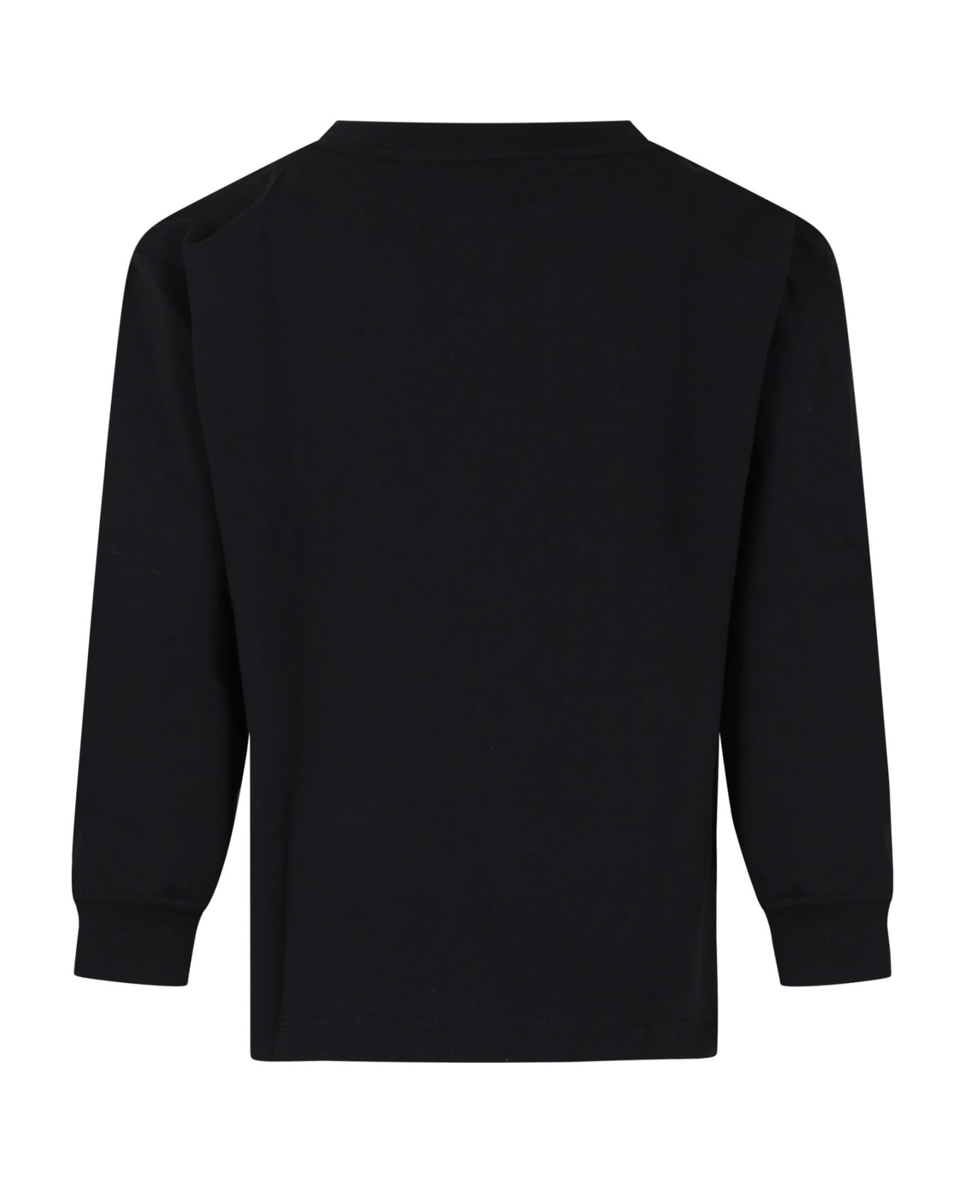 Molo Black Rube T-shirt For Boy - Black Tシャツ＆ポロシャツ