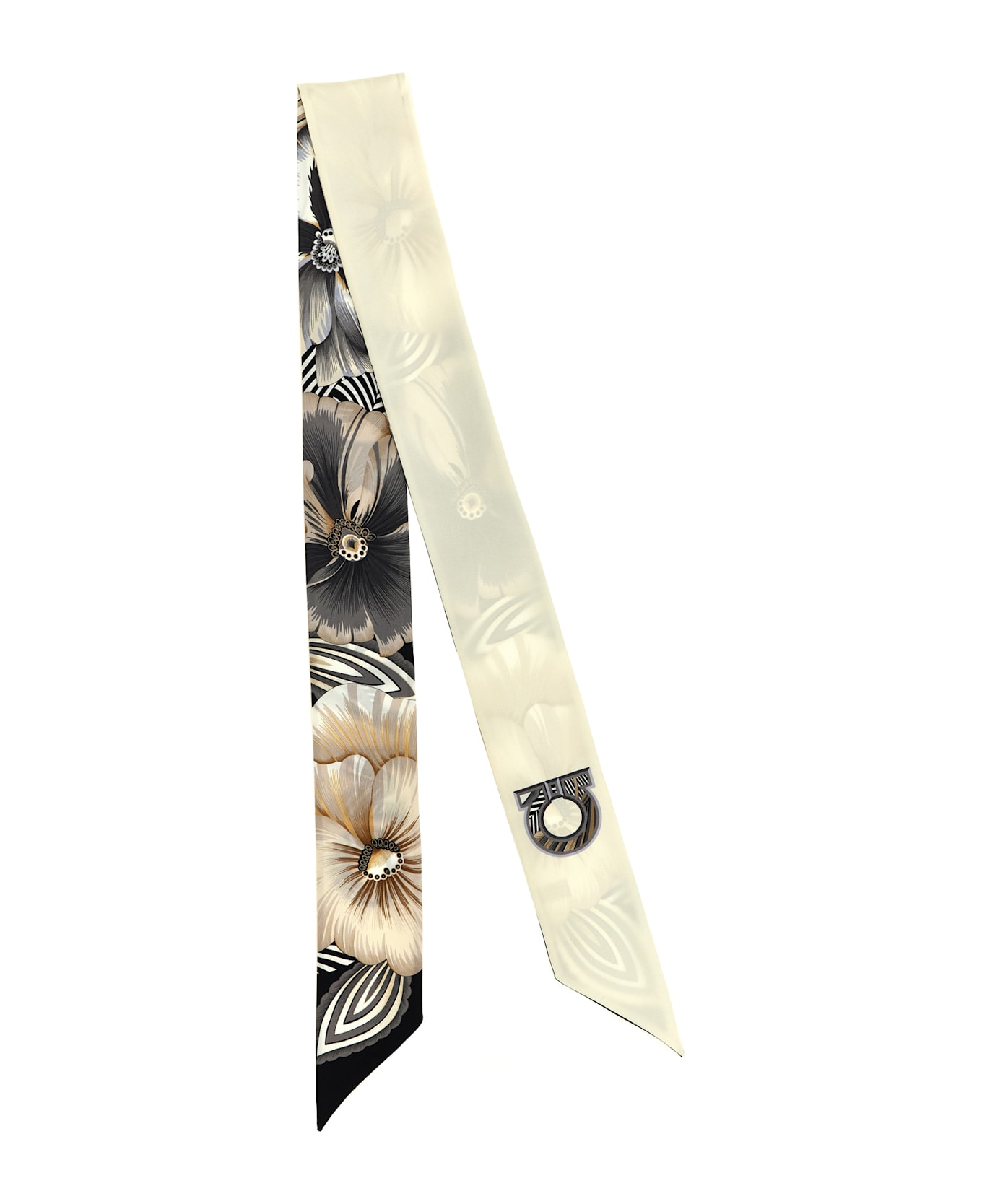 Ferragamo Bandeau 'brezza' - White/Black