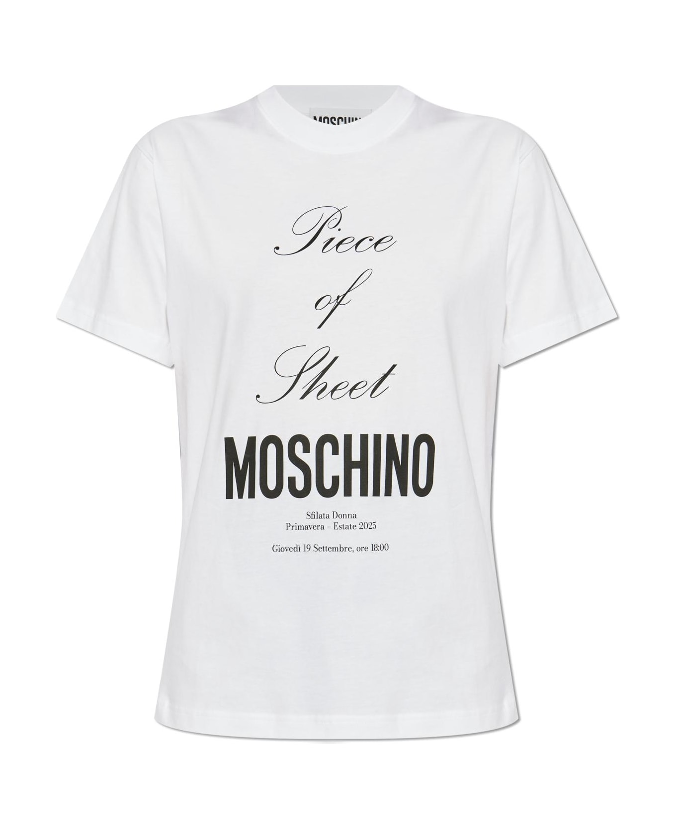Moschino T-shirt With Print - White