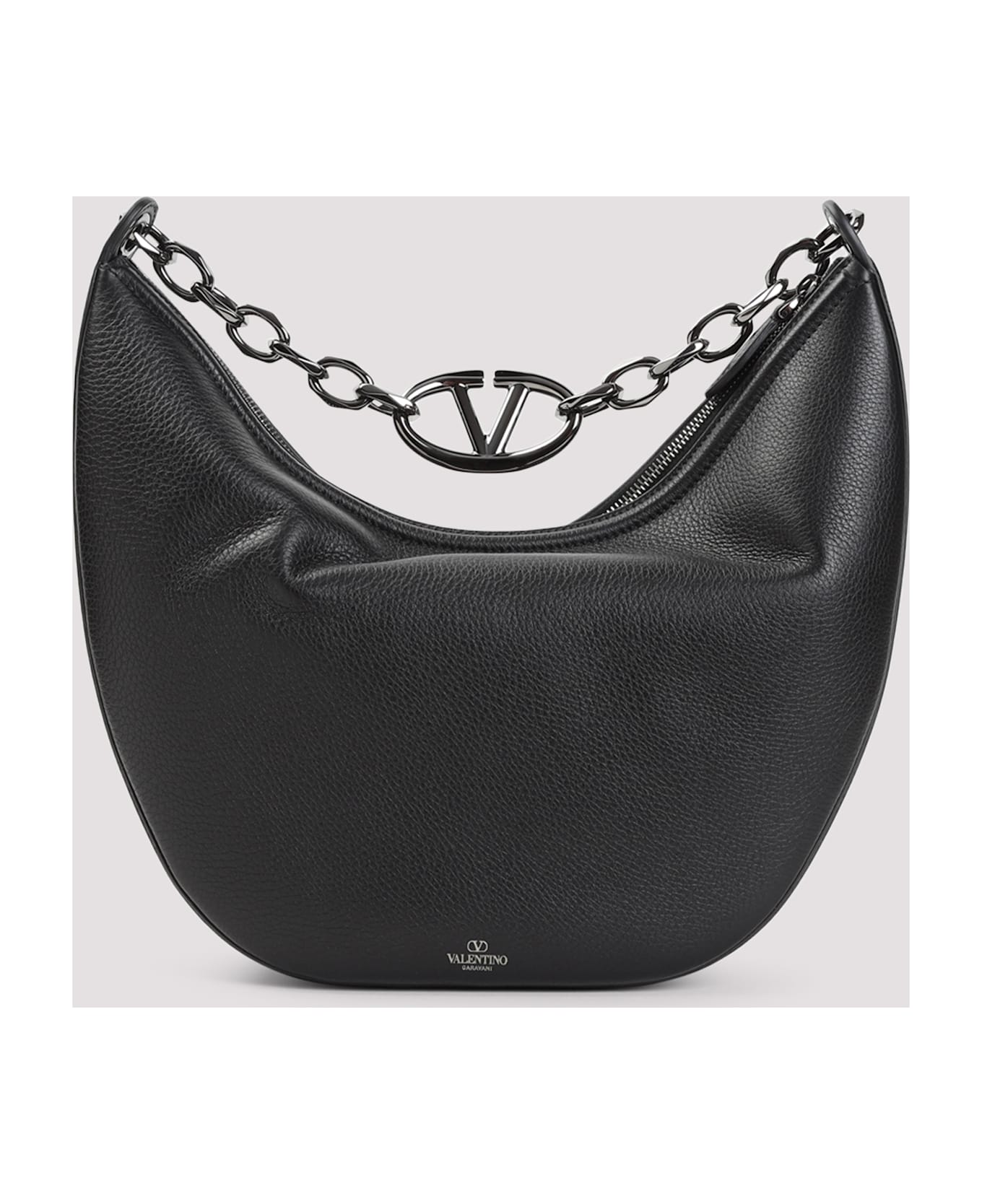 Valentino Garavani Vlogo Moon Medium Hobo Bag - No Nero