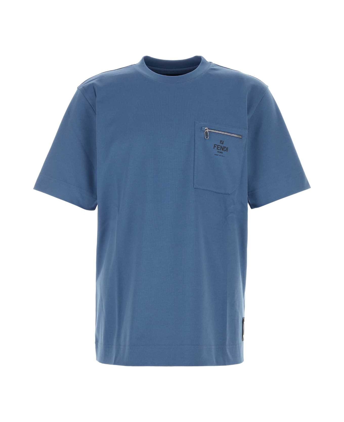 Fendi Air Force Cotton T-shirt - JEANS