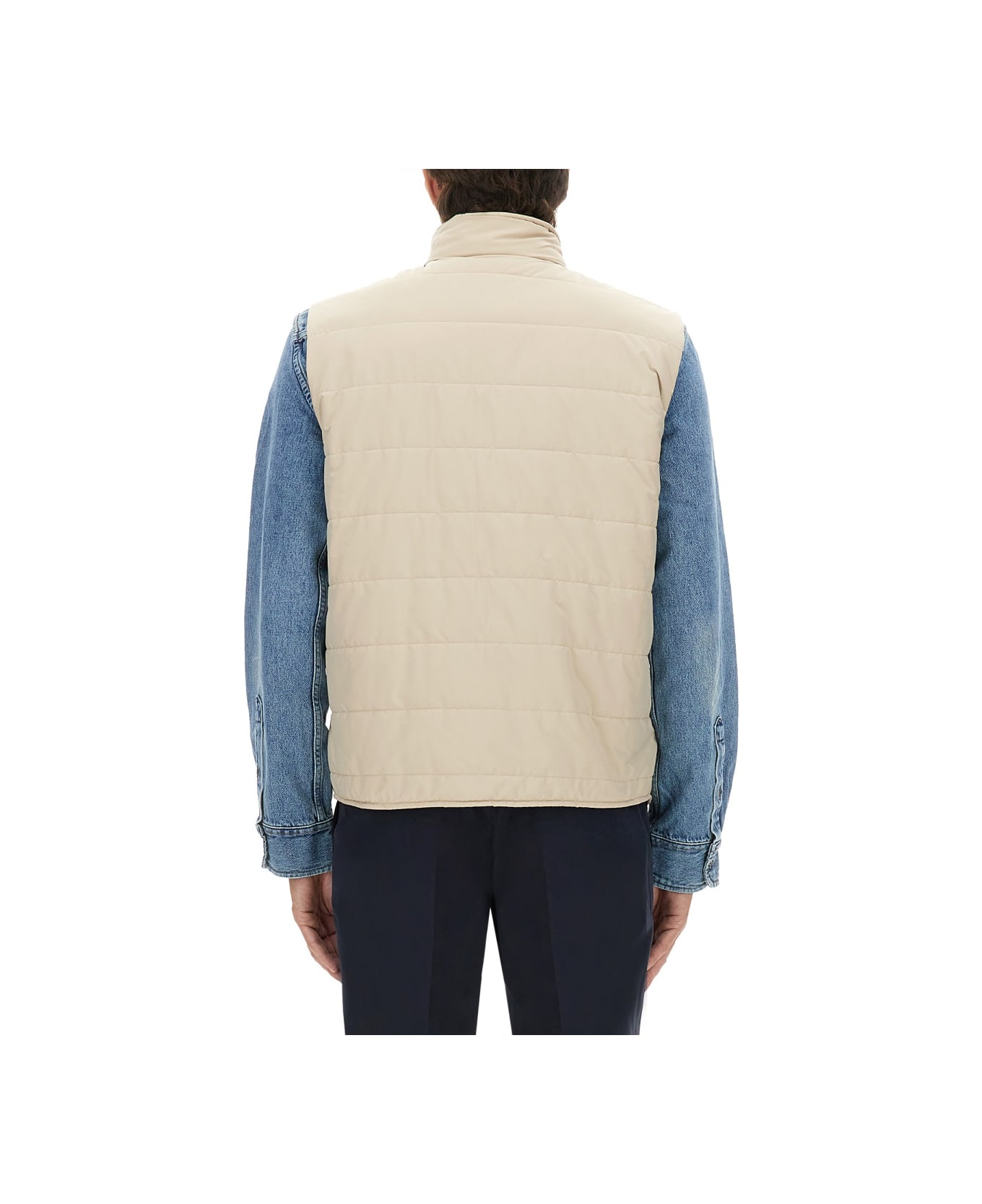 Fay Quilted Vest - BEIGE