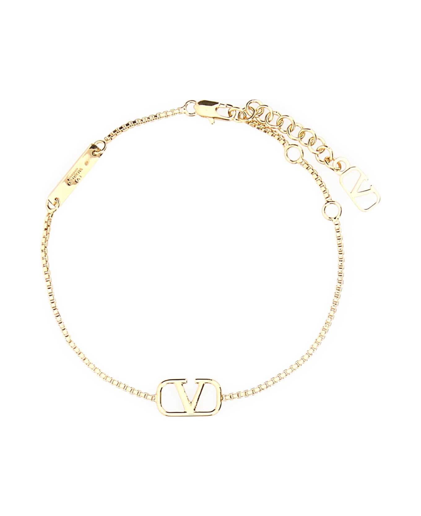 Valentino Garavani Gold Metal Vlogo Signature Bracelet - ORO18