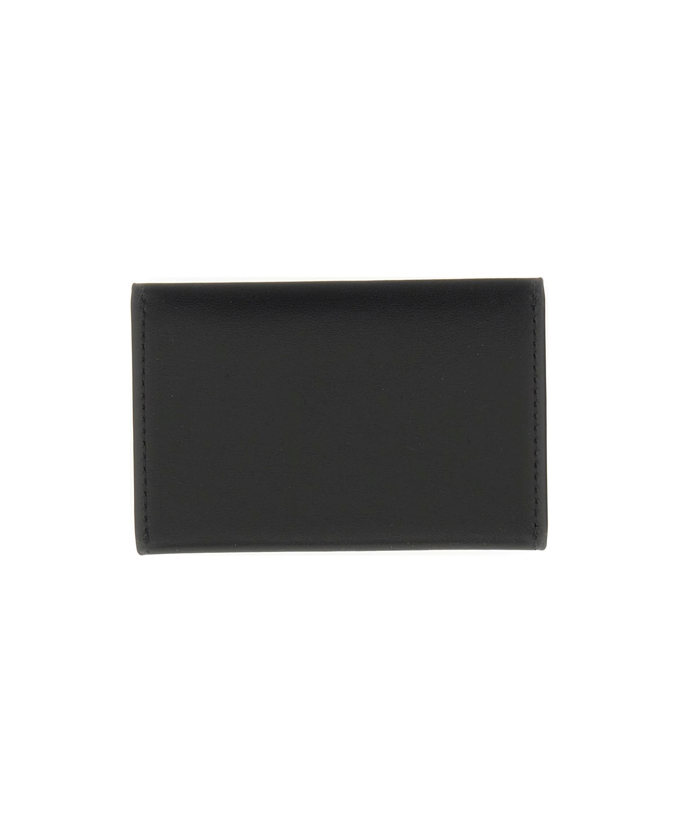 Courrèges Card Holder With Logo - BLACK