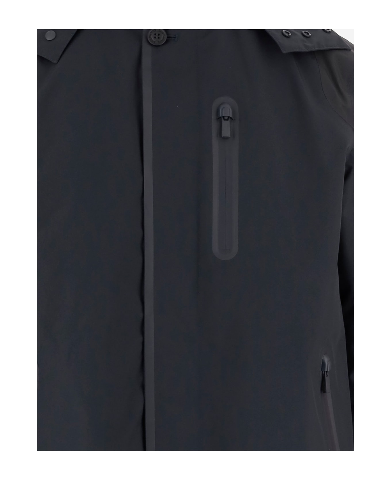 Save the Duck Technical Jacket With Hood And Multiple Pockets - Navy scuro ブレザー