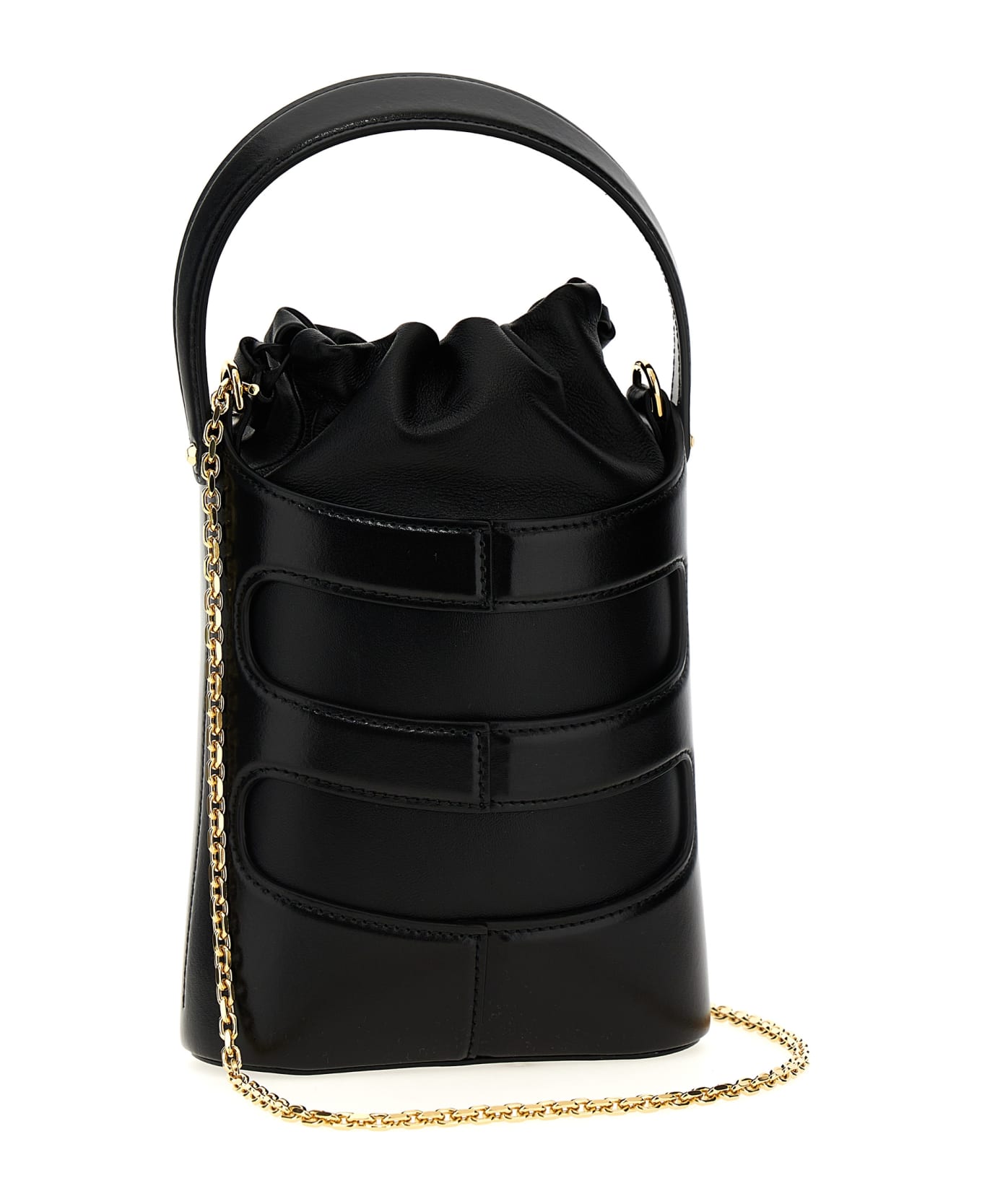 Alexander McQueen 'the Rise Mini' Bucket Bag - Black  