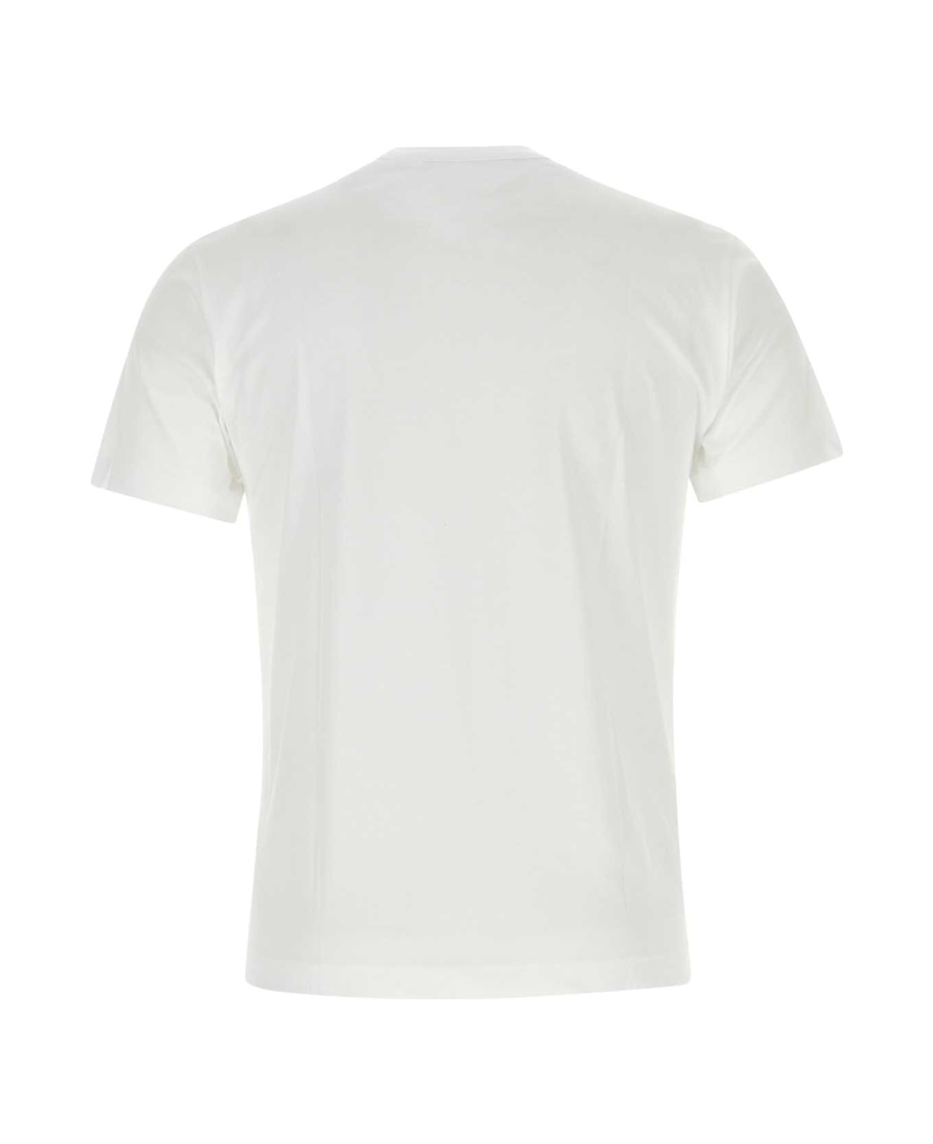 Comme des Garçons White Cotton T-shirt - WHITE
