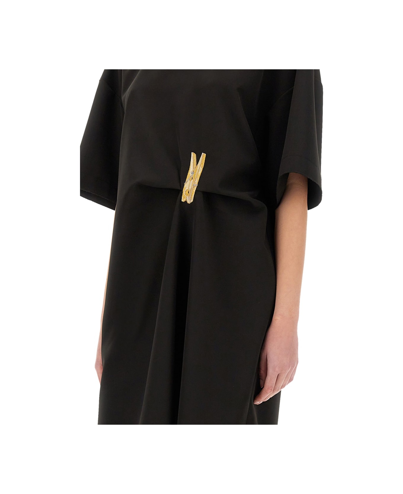 M05CH1N0 Jeans "urban" Dress - BLACK ワンピース＆ドレス