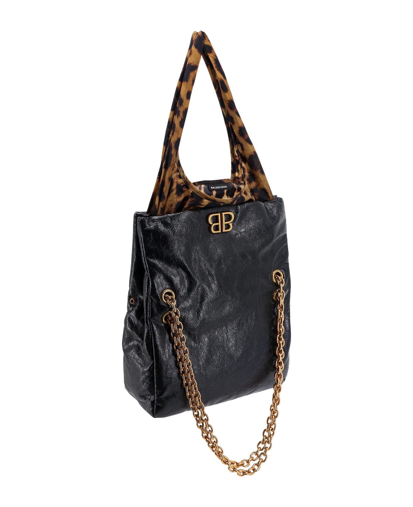 Balenciaga 'monaco Small Chain' Shoulder Bag - Black