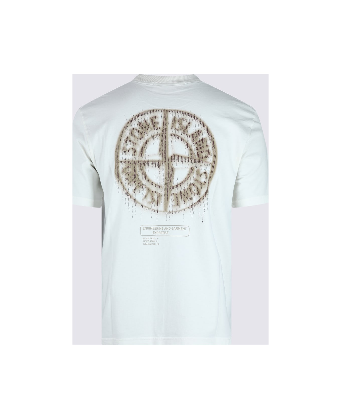 Stone Island Ivory Cotton T-shirt - White