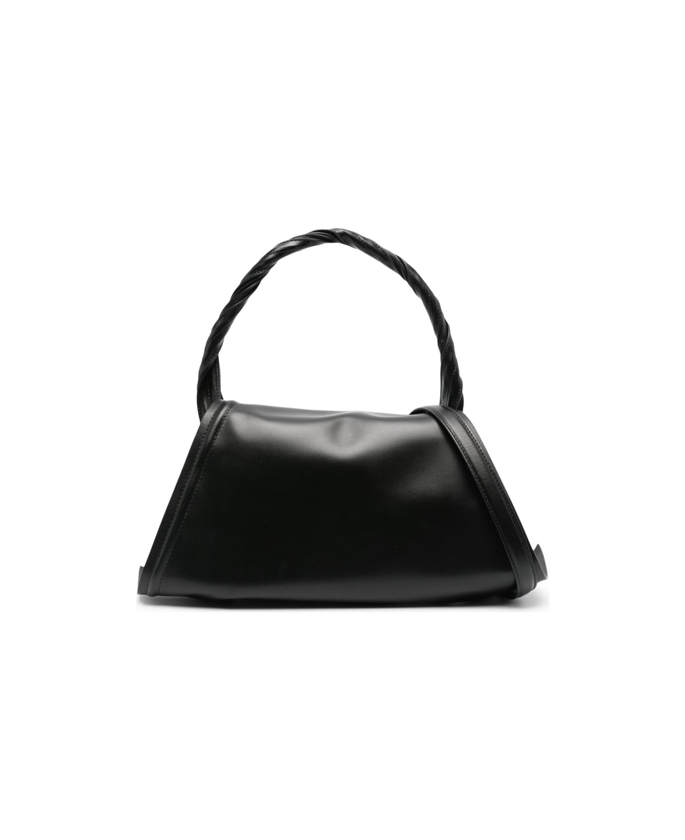 Y/Project Wire Leather Handbag - Black