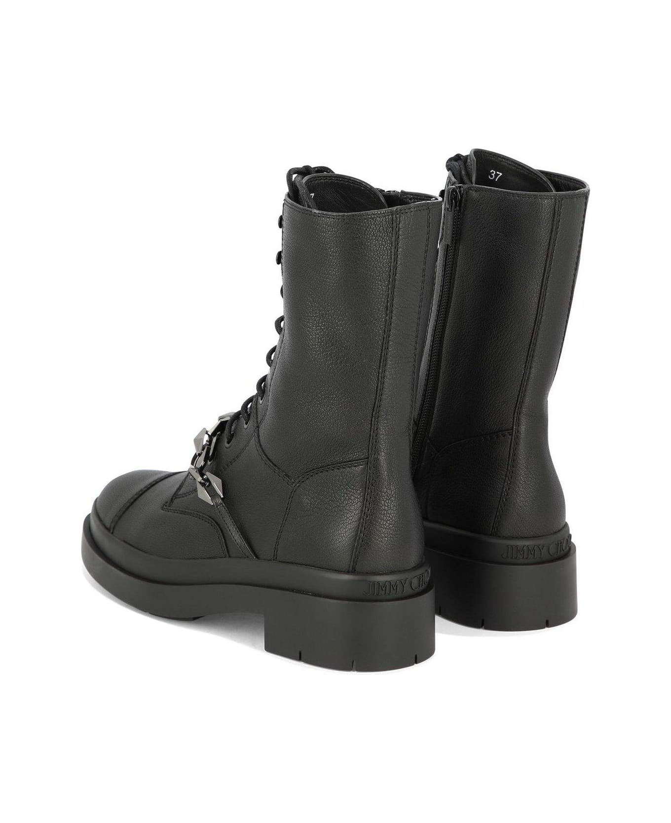 Jimmy Choo Nari Combat Boots - Black