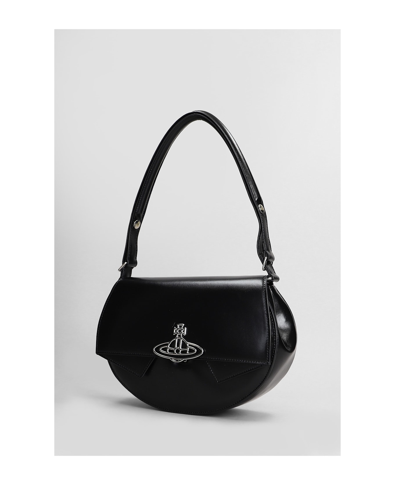 Vivienne Westwood Sadie Shoulder Bag In Black Leather - black