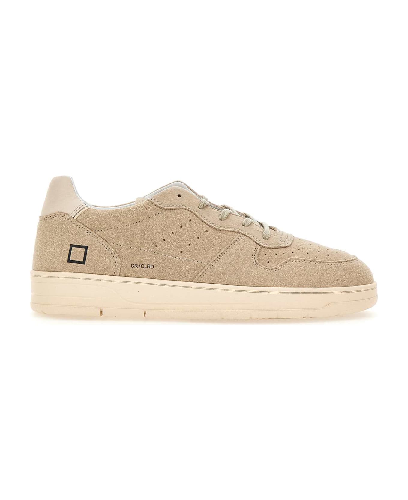 D.A.T.E. "court 2.0 Colored" Suede Sneakers - BEIGE