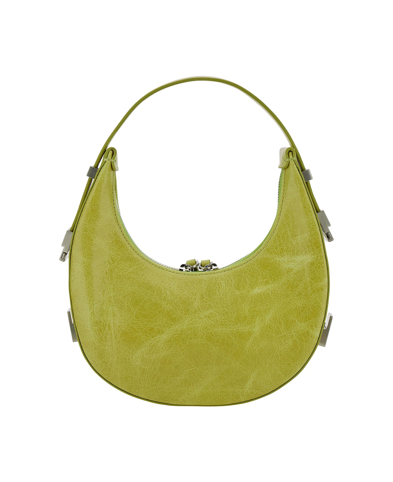 OSOI 'toni Mini' Yellow Shoulder Bag With Engraved Logo In Leather Woman - Yellow トートバッグ