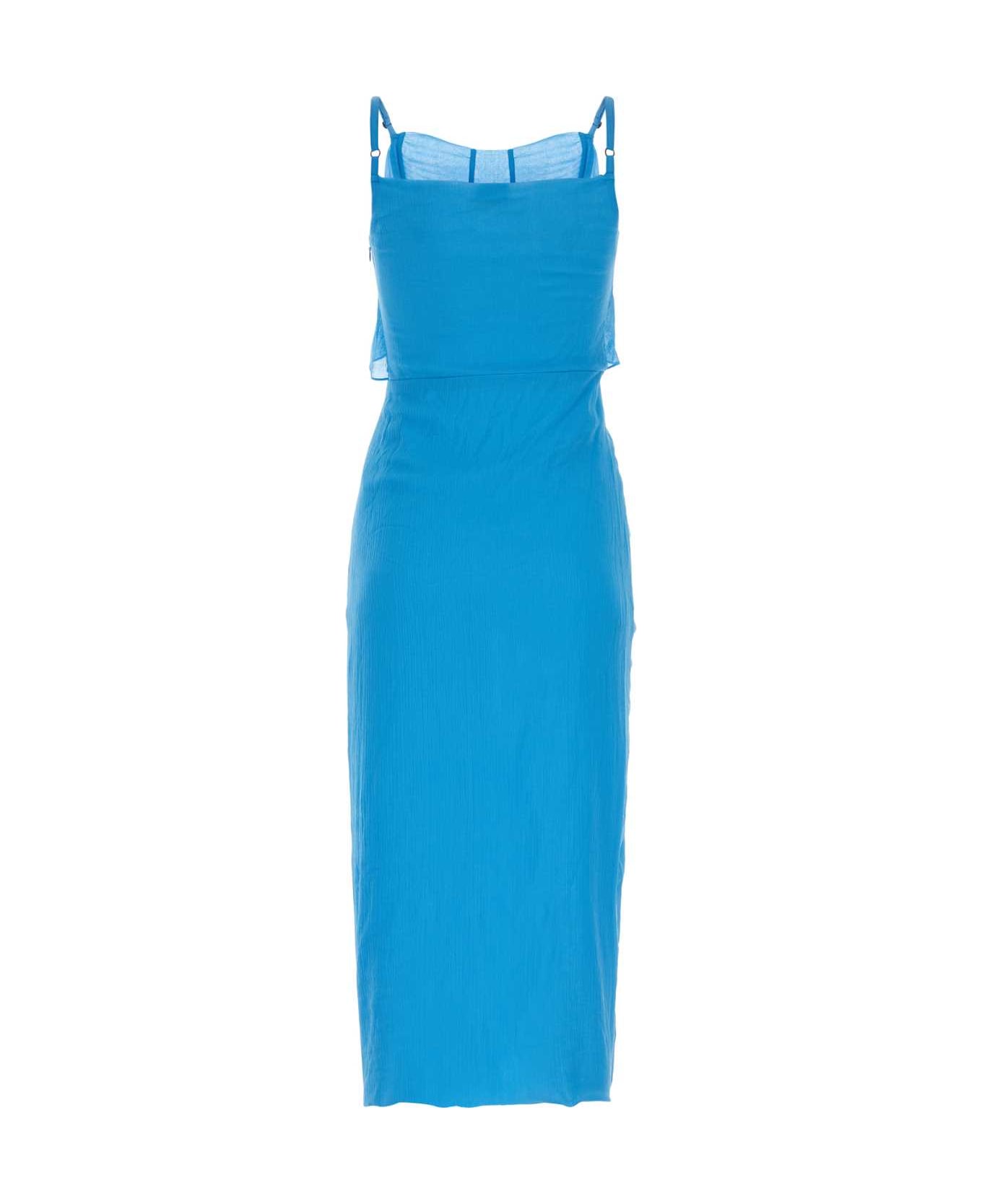 Patou Light-blue Cotton Dress - 628B